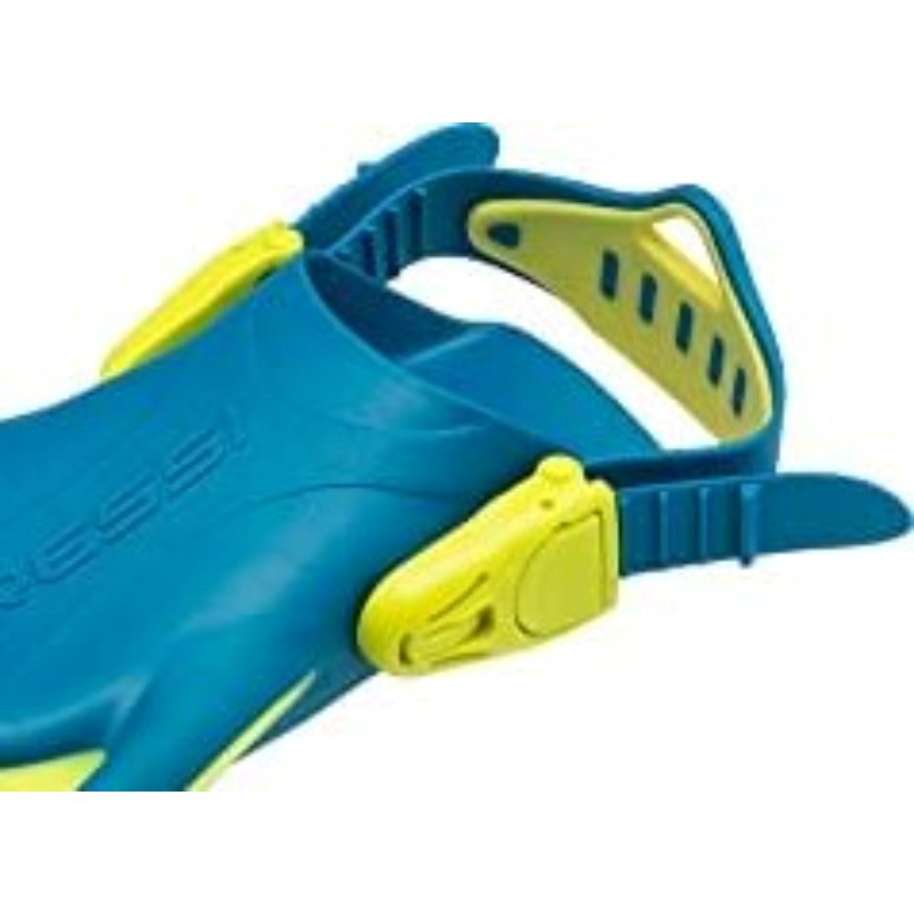 Cressi Fin Strap & Buckles for Rocks Fin | lime/blue - Click Image to Close